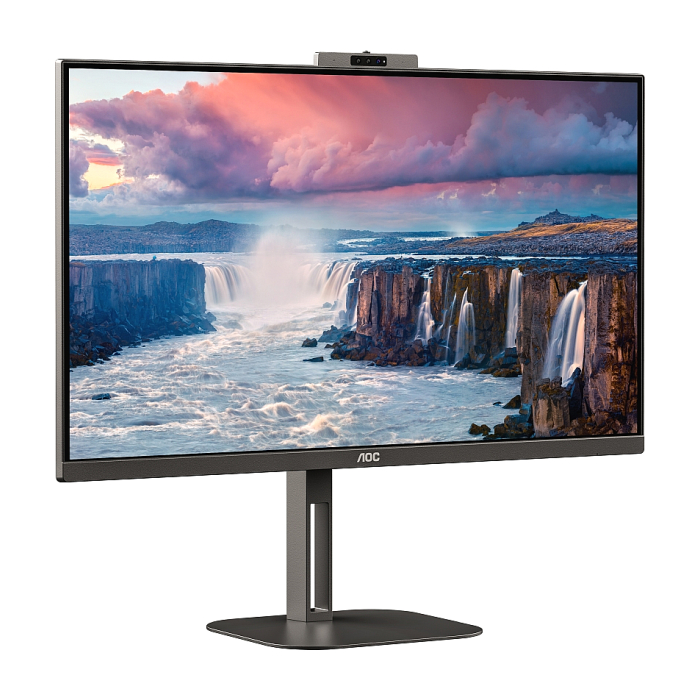 AOC Q27V5CW/BK, 27" IPS WLED, 2560x1440@75Hz, 4ms GtG, 1ms MPRT, 300cd m/2, 1000:1, 20M:1 DCR, Adaptive Sync, FreeSync, Low Blue Light, 5Wx2, Tilt, Height Adjust, Pivot, Swivel, HDMI, DP, USB hub (тъмнейл - 3)