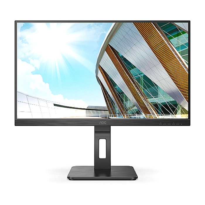 AOC 24P2QM, 23.8" VA WLED, 1920x1080@75Hz, 4ms GtG, 300cd m/2, 3000:1, 50M:1 DCR, Adaptive Sync, Low Blue Light, FlickerFree, 2Wx2, Tilt, Height Adjust, Pivot, Swivel, D-SUB, DVI, HDMI, DP, USB hub на супер цена