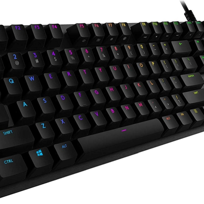 Logitech G512 Keyboard, GX Red Linear, Lightsync RGB, USB Passthrough Data/Power, Alumium Alloy, Game Mode, Black Carbon (тъмнейл - 1)