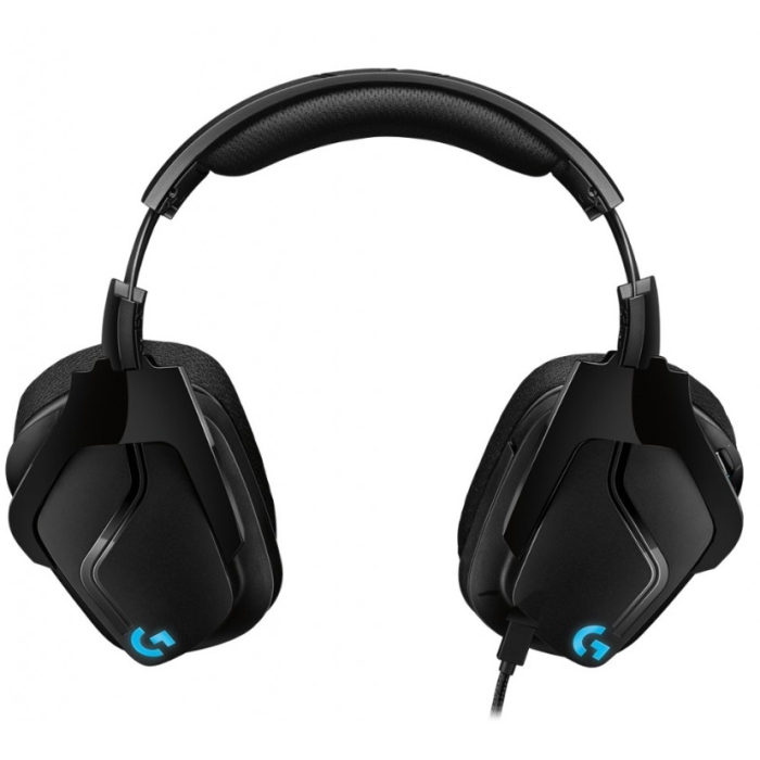 Logitech G635 Headset, Lightsync RGB, PRO-G 50 mm Drivers, DTS Headphone:X 2.0 Surround, Mesh Ear Cushions, PC, Nintendo Switch, PS4, Xbox One, Black (тъмнейл - 3)