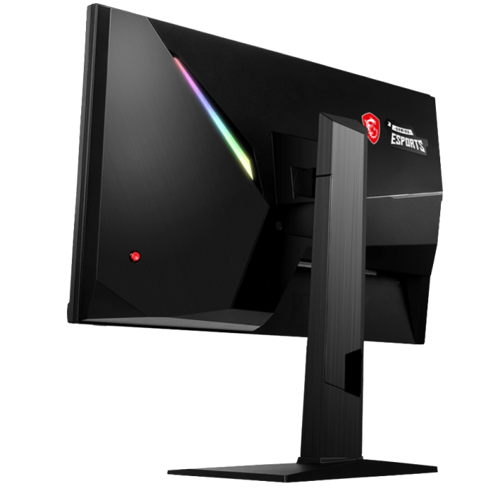 MSI Optix MAG251RX, 24.5", 1ms, 240Hz, IPS, FHD 1920x1080, AG, HDR 400, G-SYNC Compatible, FreeSync, Gaming OSD, 400 nits, 1000:1, DCR 100M:1, 2 x HDMI 2.0, DP 1.2a, 1x USB C (DP alt.), 1x Earphone, Tilt, Heigh Adj., VESA100, Frameless, 9S6-3BA37T-00 (тъмнейл - 3)