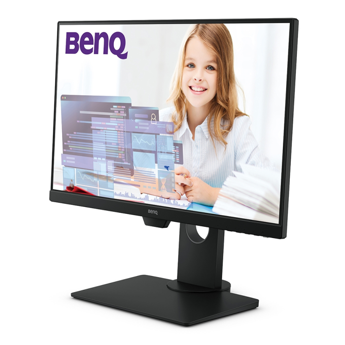 BenQ GW2480T, 23.8'' IPS, 5ms, 1920x1080 FHD, Business Eye Care Monitor, 72% NTSC?, Flicker-free, B.I., LBL, 1000:1, DCR 20M:1, 8 bit, 250cd/m2, VGA, HDMI, DP, Audio Line In, Speakers, Ergonomic Slim Bezel Design, Height Adj. Pivot, Swivel, Tilt (тъмнейл - 2)