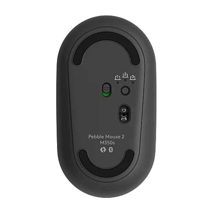 Logitech Pebble Mouse 2 M350s - TONAL GRAPHITE - BT - N/A - EMEA-808 - DONGLELESS (тъмнейл - 3)