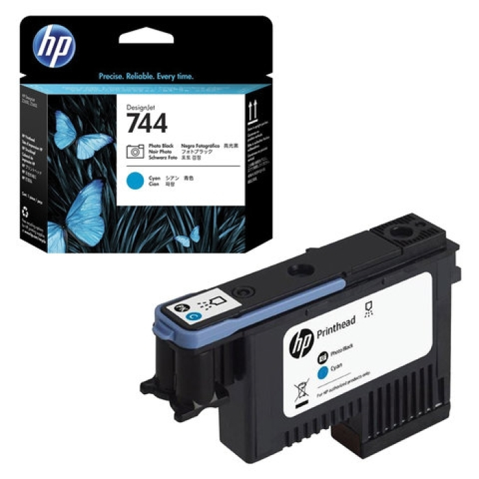 HP 744 Photo Black & Cyan Printhead на супер цена