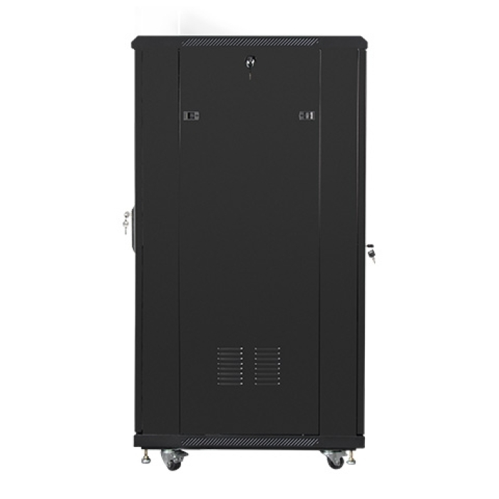 Lanberg rack cabinet 19" free-standing 27U / 600x800 self-assembly flat pack, black (тъмнейл - 3)