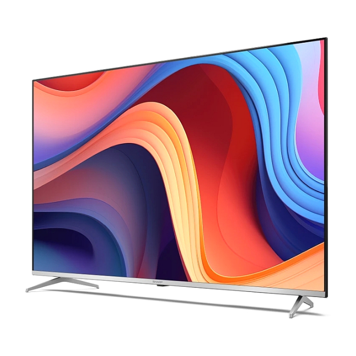 Sharp 55GP6260E, 55" QLED Google TV, 4K Ultra HD 3840x2160 Frameless, AQUOS, DVB-T/T2/C/S/S2, Active Motion 1000, HDR10, Dolby Atmos, Dolby Vision, Google Assistant, Chromecast Built-in, HDMI 2.1 with eARC, 3.5mm Headphone jack / line-out, USB, Wi-Fi (тъмнейл - 1)