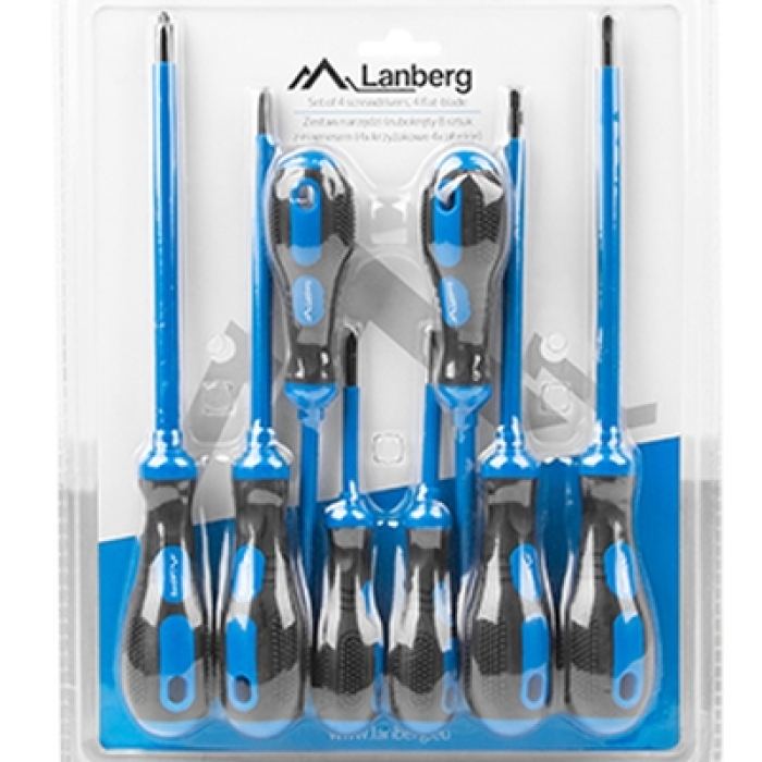 Lanberg set of 4 screwdrivers, 4 flat-blade (тъмнейл - 2)