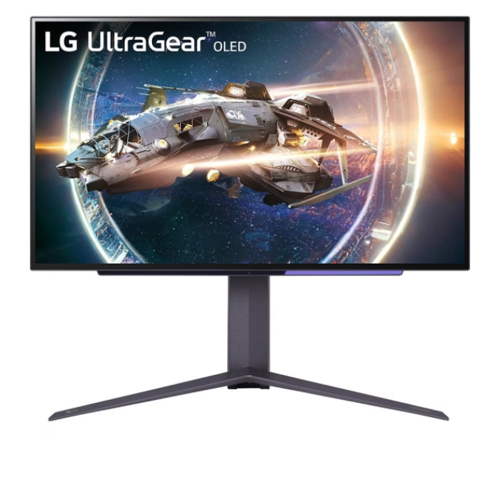 LG 27GR95QE-B 26.5", UltraGear OLED 0.03ms (GtG), AG, QHD (2560x1440), 240Hz, HDR10, 1500000:1, 1000cd/m2, DCI-P3 98.5%, USB3.0 (1up/2down), VRR, AMD Free-sync, NVIDIA G-Sync, HDMI, DP, Height Adjustable, Pivot, Tilt, Swive, Headphone Out, Black