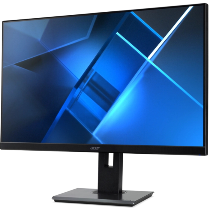 Acer Vero B247YEbmiprzxv, 23.8" IPS LED ZeroFrame, Anti-Glare, FreeSync, 4ms (GTG), 100Hz, 100M:1, 250nits, 1920x1080, Flicker-Less, BlueLightShield, Speakers, Audio In/Out, HDMI, VGA, DP, USB HUB 3.2 (1up 4down), VESA, Black (тъмнейл - 2)