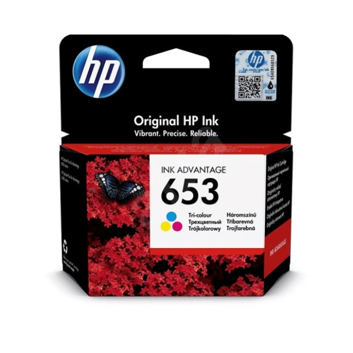 HP 653 Tri-color Original Ink Advantage Cartridge на супер цена