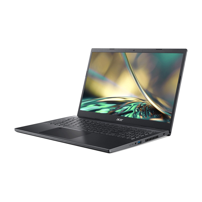 Acer Aspire 7 Performance, A715-76G-531Q, i5-12450H (up to 4.4GHz, 12MB), 15.6" FHD IPS, 8GB DDR4 3200 (1 slot), 512GB NVMe SSD, RTX 3050 4GB GDDR6, Wi-Fi AX+BT5.2, FP, HD Cam + Mic, KB Backlight, No OS, Black (тъмнейл - 2)