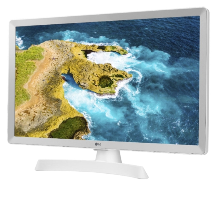 LG 28TQ515S-WZ, 28.0" WVA, LED non Glare, Smart webOS 22, TV Tuner DVB-T2/C /S2, 1000:1, Mega DFC, 250cd, 1366x768, Wi-Fi, LAN, AirPlay, WiDi, Miracast, HDMI, CI Slot, USB 2.0, Optical Out, AI Sound, Speaker 5W, White (тъмнейл - 1)