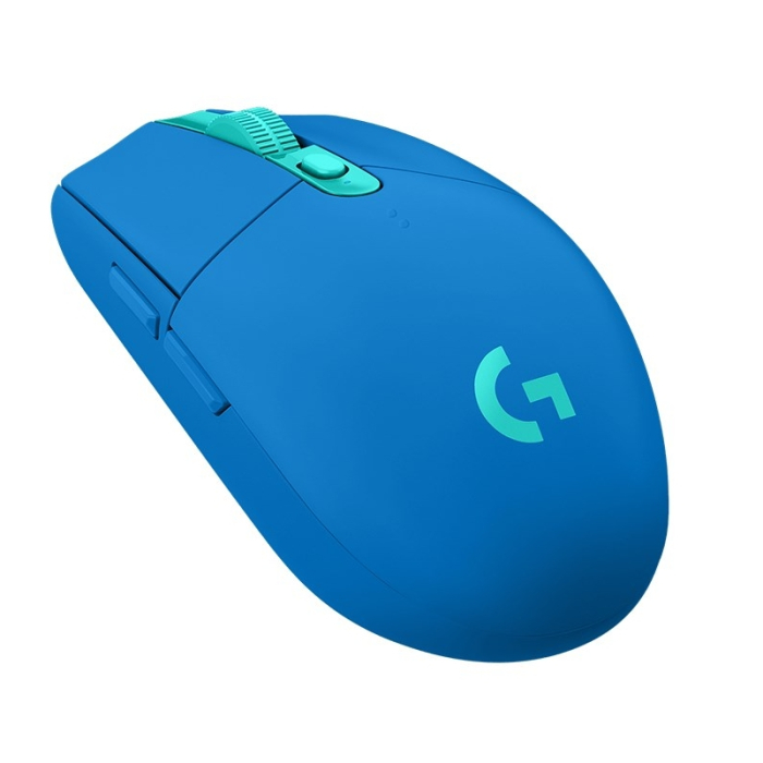 Logitech G305 Wireless Mouse, Lightsync RGB, Lightspeed Wireless, HERO 12K DPI Sensor, 400 IPS, 6 Programmable Buttons, Blue (тъмнейл - 1)