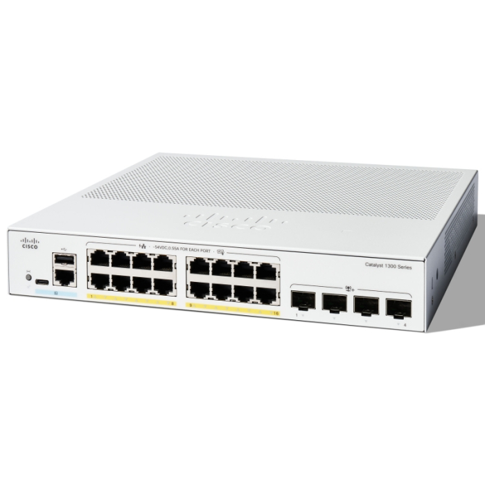 Cisco Catalyst 1300 16-port GE, PoE, 4x10G SFP+ на супер цена