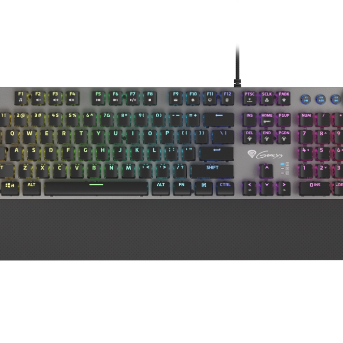 Genesis Mechanical Gaming Keyboard Thor 400 RGB Backlight Red Switch US Layout Software на супер цена