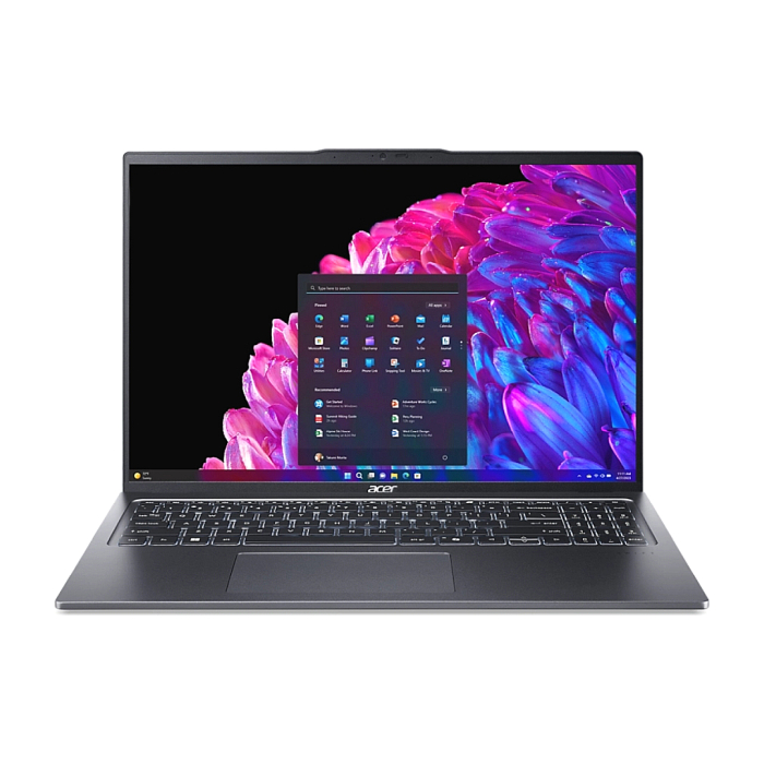 Acer Swift Go16, SFG16-72-7964, Intel Core Ultra 7 155H (up to 4.80 GHz, 24MB), 16" 3.2K OLED 120Hz, 32GB LPDDR5,1024GB PCIe NVMe SSD, Intel UMA, AX+BT 6E, CR Micro SD, QHDCamera, FPR, Win 11 Home, Gray