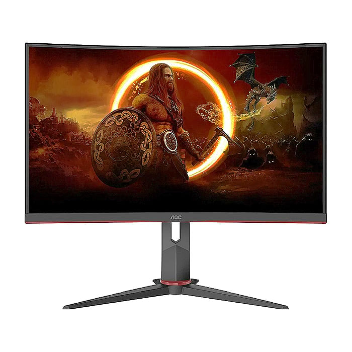 AOC C27G2Z3/BK, 27" Curved 1500R VA WLED, 1920x1080@280Hz, 1ms GtG, 0.5MPRT, 300cd m/2, 4000:1, 80M:1 DCR, Adaptive Sync, FlickerFree, Blue Light tech. Soft., Tilt, Height Adjust, Swivel, 2xHDMI, DP на супер цена