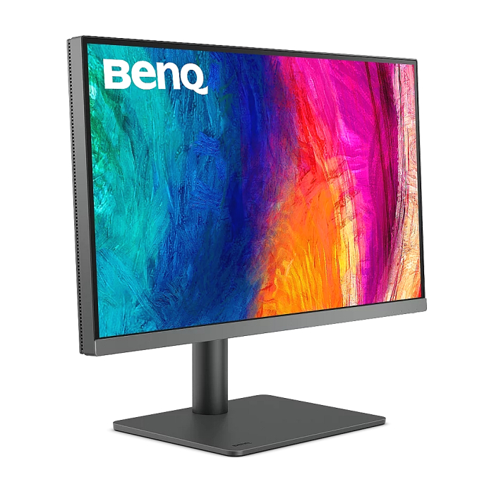 BenQ PD2706U, 27" IPS LED, 5ms,3840x2160 4K UHD, Designer, AQCOLOR, 95% P3, 99% Rec.709, 99% sRGB, HDR10, B.I., LBL,1200:1,350 cd/m2,HDMI, DP, USB Type-C(65W, DP alt), Speak.2x2.5W, Height Adj.,Swivel,Tilt, Gray + Fury Gaming Chair Avenger M+ Black-W (тъмнейл - 2)