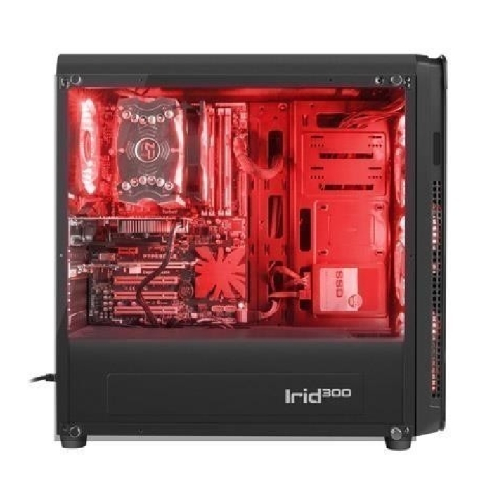 Genesis Case Irid 300 Red Midi Tower Usb 3.0 (тъмнейл - 3)