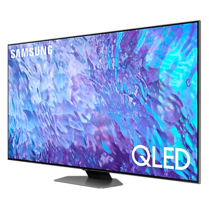 Samsung 50" 50Q80C 4K QLED , SMART, Bluetooth, 4xHDMI, 2xUSB, Frameless, Carbon Silver (тъмнейл - 1)