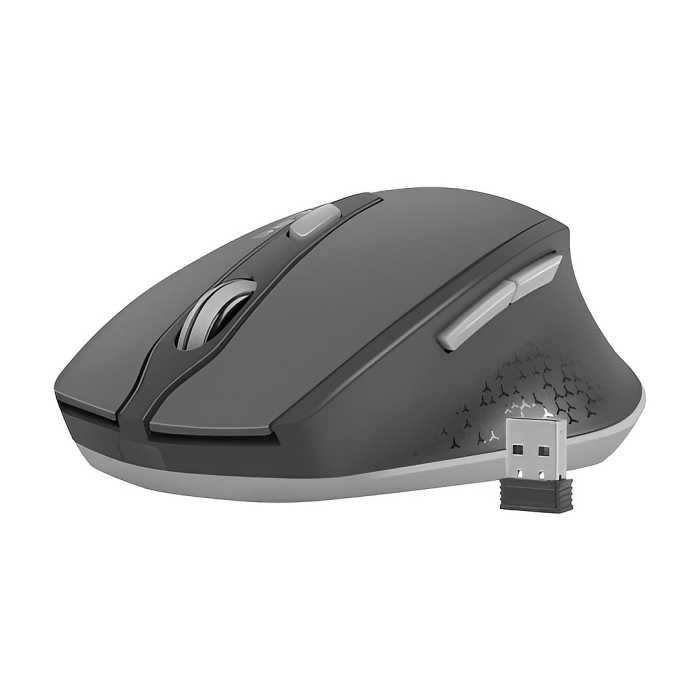 Natec wireless mouse Siskin silent 2400dpi black-gray (тъмнейл - 1)