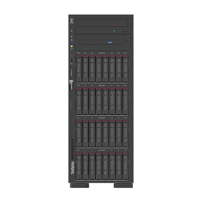 Lenovo ThinkSystem ST650 V2, Xeon Silver 4314 (16C, 2.4GHz 24MB Cache, 135W), 32GB (1x32GB, 3200MHz 2Rx4 RDIMM), 8 SAS/SATA, 930-8i, 1x1100W Titanium, 3 Standard Fans, XCC Enterprise