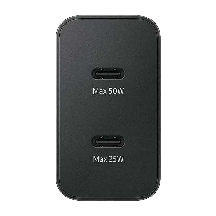 Samsung Power Adapter Duo network charger 2x USB-C 50W - black на супер цена