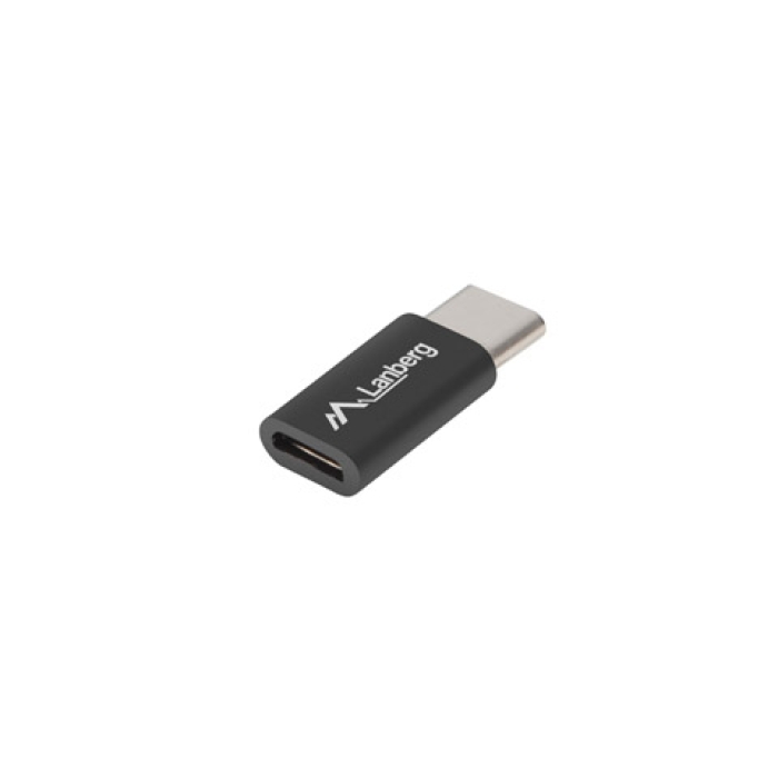 Lanberg adapter USB type-c (m) -> micro-b (f) 2.0, black на супер цена