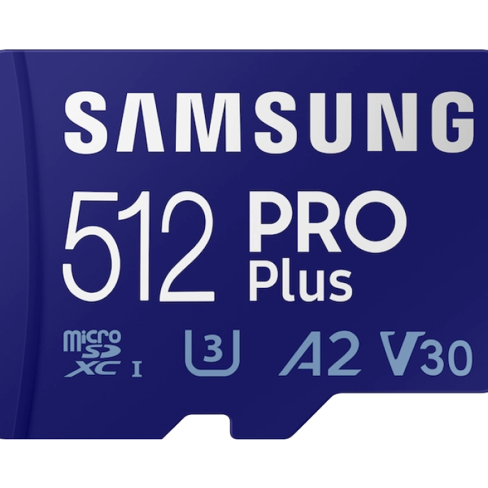 Samsung 512GB Micro SD PRO Plus + Reader, Class10, Read 160MB/s - Write 120MB/s (тъмнейл - 1)