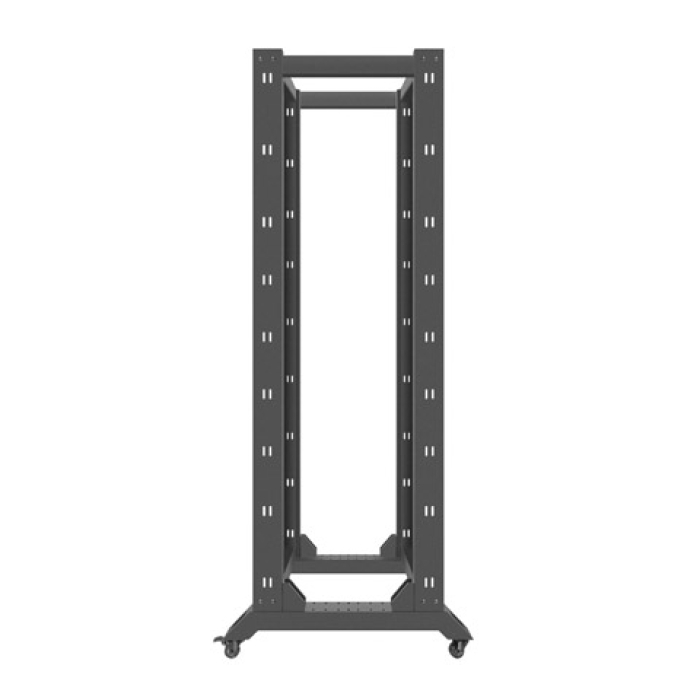 Lanberg open rack 42U 600x800, black (тъмнейл - 3)