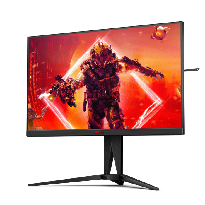 AOC AG275QXN/EU, 27" VA WLED, 2560x1440@165Hz, 1ms GtG, 1ms MPRT, 400cd m/2, 3000:1, 80M:1 DCR, AdaptiveSync, FlickerFree, Low Blue Light, Tilt, Height Adjust, Pivot, Swivel, 2xHDMI, DP, USB hub (тъмнейл - 1)