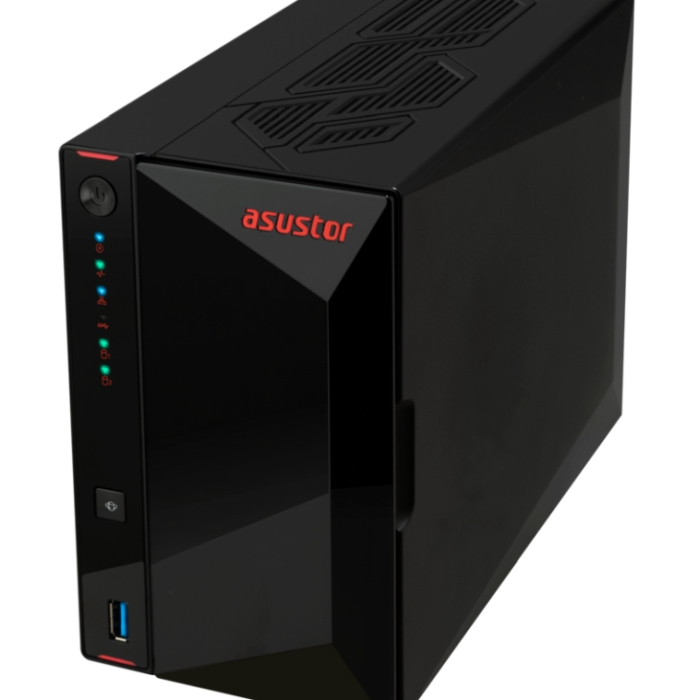 Asustor Nimbustor AS5402T, 2 Bay NAS, Quad-Core 2.0GHz CPU, Dual 2.5GbE Ports, 4GB SO-DIMM DDR4 (Max. 16GB), Four M.2 SSD Slots (Diskless), 3x USB 3.2 Gen 1 Type A, WOW (Wake on WAN), WOL, System Sleep Mode, AES-NI hardware encryption, Black (тъмнейл - 4)