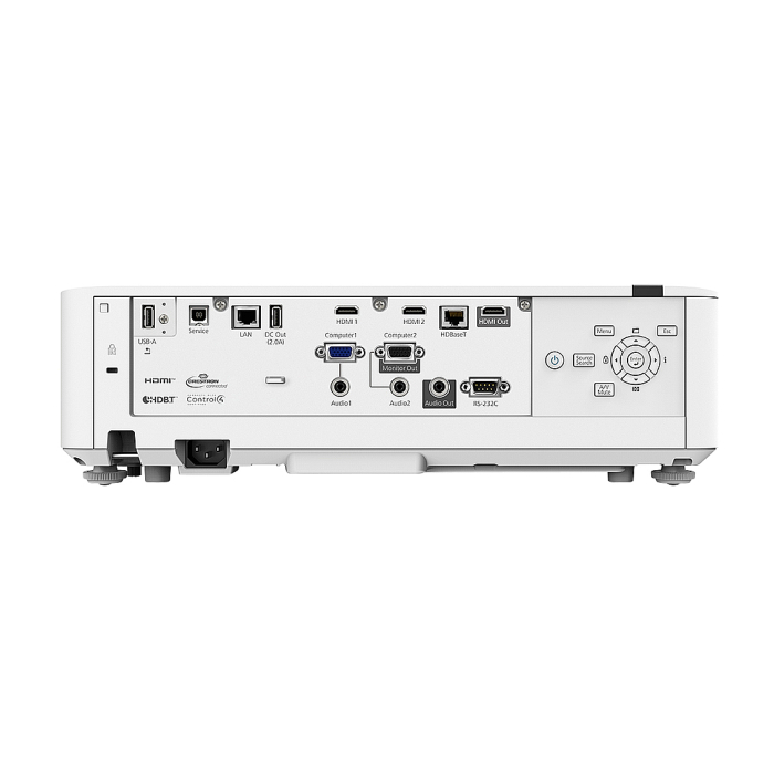 Epson EB-L530U, 3LCD, Laser, WUXGA, 1920 x 1200, 16:10, Full HD, 5200 Lumen, 3640 Lumen (economy), 2500000 : 1, USB 2.0 Type A, USB 2.0 Type B, RS-232C, Ethernet interface, Wireless LAN IEEE 802.11a/b/g/n/ac, Wireless LAN b/g/n (2.4GHz), VGA in/out (тъмнейл - 4)