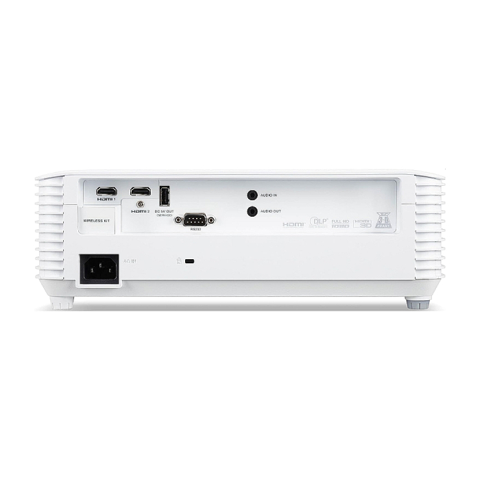 Acer Projector H6546Ki, DLP, 1080p (1920x1080), 5200 ANSI Lm, 10 000:1, 3D, 24/7 operation, Auto Keystone, DC power on, 2xHDMI, RS232, Audio in/out, WiFi (kit incl.), Bag, 1x3W, 2.95Kg, White + Acer T82-W01MW 82.5" (тъмнейл - 3)