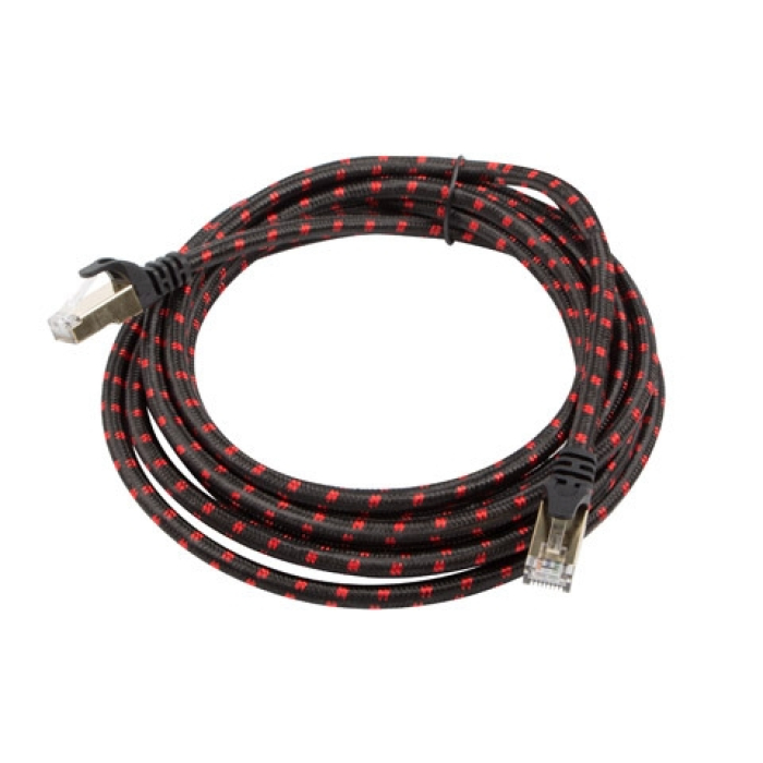 Кабел - Genesis Patchcord Cat.7E Sftp 3M Black (тъмнейл - 1)