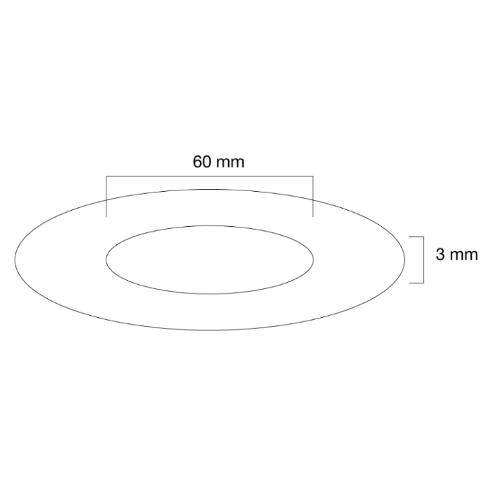 Neomounts by NewStar Ceiling cover for FPMA-C200/C400SILVER/PLASMA-C100, 60 mm (тъмнейл - 1)