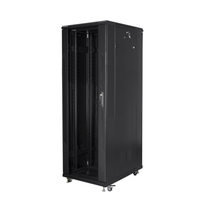 Lanberg rack cabinet 19" free-standing 47U / 800x800 self-assembly flat pack, black (тъмнейл - 2)