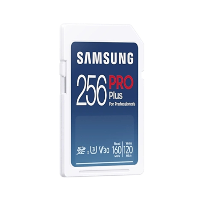 Samsung 256GB SD Card PRO Plus, Class10, Read 160MB/s - Write 120MB/s (тъмнейл - 1)