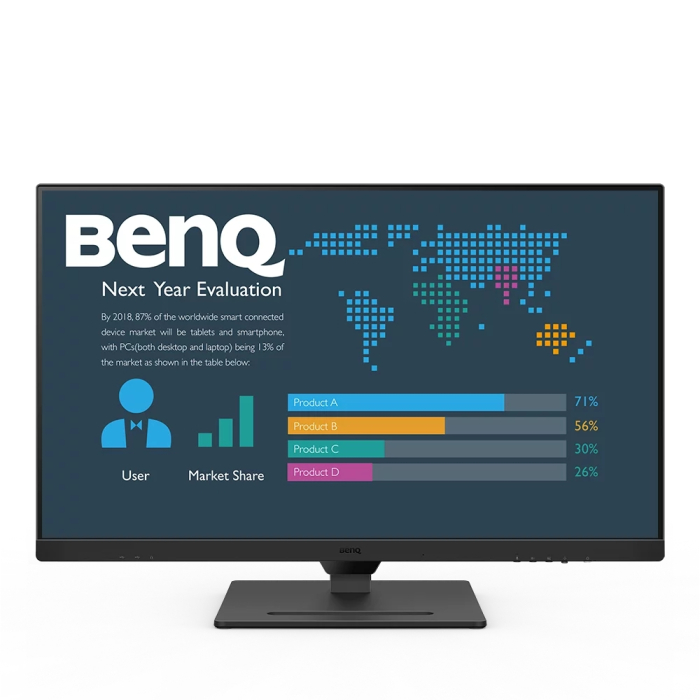 BenQ BL3290QT 32" IPS, 5ms, QHD 2560x1440, 75Hz, 99% sRGB, Eye Rem.,Eye-CareU, Flicker-free, LBL, B.I. Gen2, ePaper, 1000:1, 20M:1 DCR, 8 bit, 350cd/m2, HDMI, DP, USB-C 60W, Daisy Chain, 3xUSB 3.2, 2Wx2, HAdj.110mm, Headph.jack, Line In,Tilt, VESA, B (тъмнейл - 3)