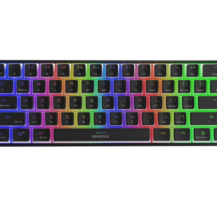 Genesis Mechanical Gaming Keyboard Thor 660 Wireless RGB Backlight BLACK GATERON BROWN (тъмнейл - 1)