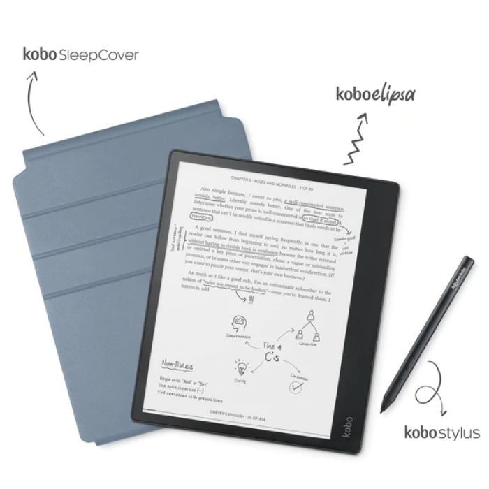 Kobo Elipsa e-Book Reader Pack|E Ink Carta 1200 touchscreen 10.3 inch + Stylus and SleepCover