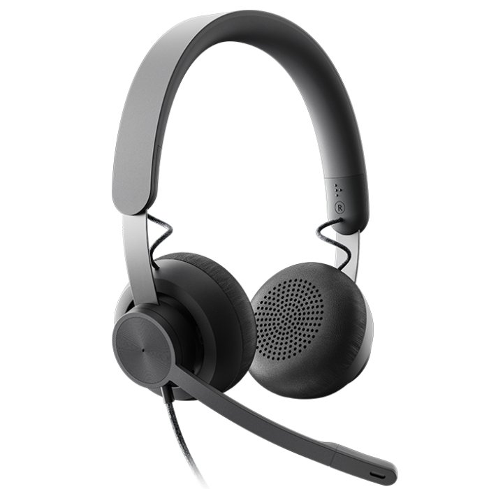 Logitech Zone Wired USB Headset, UC, Noise-cancelling Microphone, Flexible Mic, Passive Noise Isolation, Inline controls, USB-C & USB-A, Graphite на супер цена