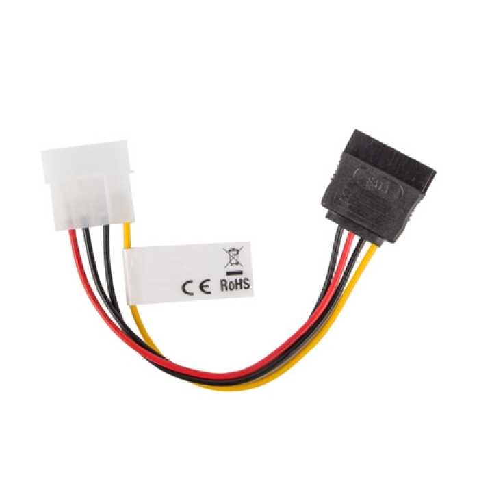 Lanberg molex (m) -> SATA (f), cable 15cm (тъмнейл - 2)