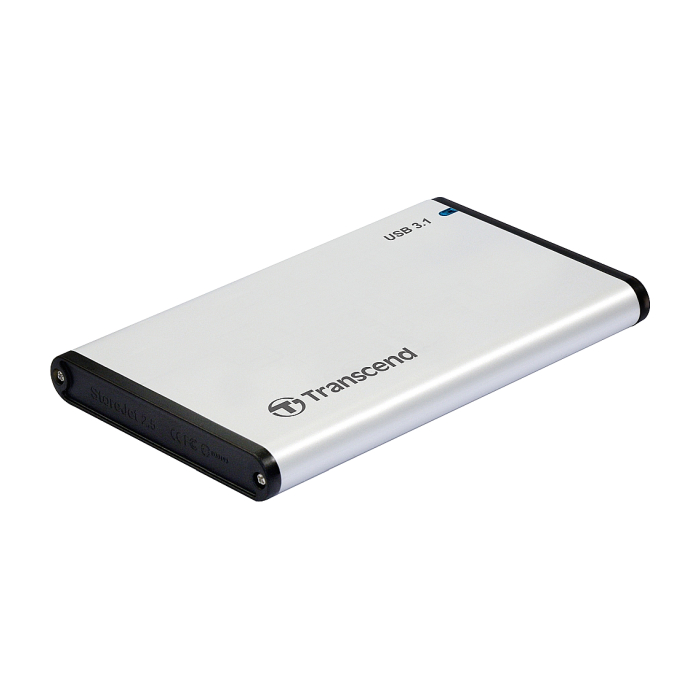 Transcend 0GB StoreJet 2.5" (SATA), USB 3.1, Aluminum housing (тъмнейл - 1)