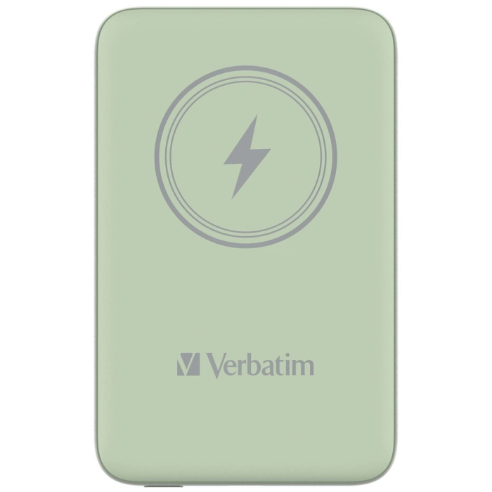 Verbatim MCP-10GN Power Pack 10000 mAh with UBS-C® PD 20W / Magnetic Wireless Charging 15W Green на супер цена