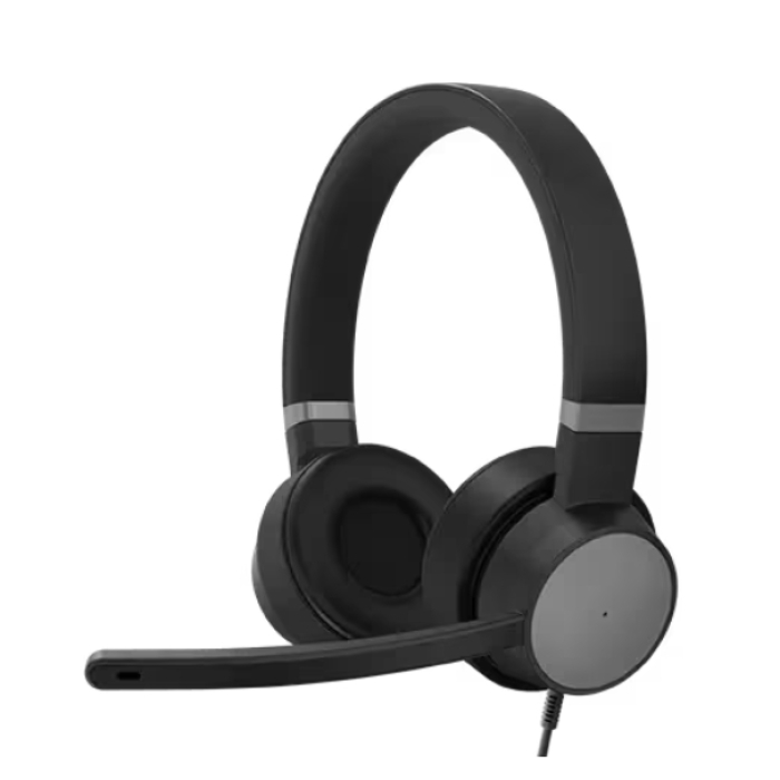 Lenovo Go Wired ANC Headset (Thunder Black) (тъмнейл - 2)