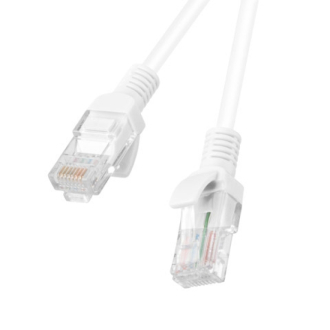 Кабел - Lanberg patch cord CAT.5E 2m, white