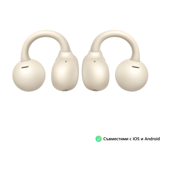 Huawei FreeClip Dove-T00 Beige, Bluetooth 5.3, 20Hz - 20 KHz, 55mAh (тъмнейл - 1)