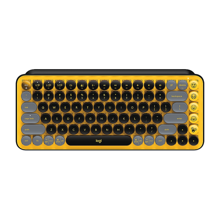 Logitech POP Keys Wireless Mechanical Keyboard With Emoji Keys - BLAST_YELLOW - US INT'L - INTNL