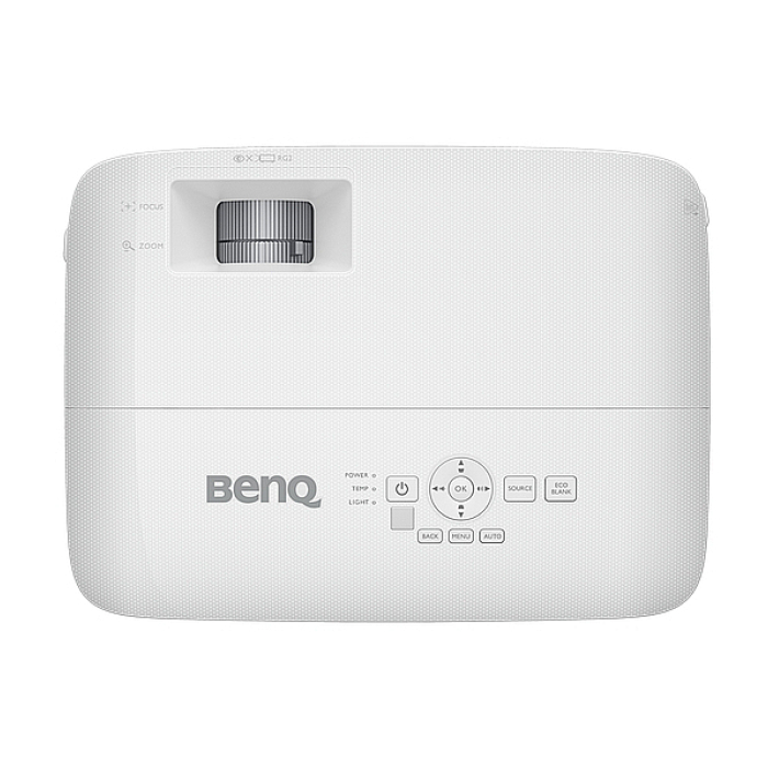 BenQ MW560, DLP, WXGA (1280x800), 20,000:1, 4000 ANSI Lumens, 1.1X, Auto Vertical Keystone, Anti-Dust Sensor, HDMI x2, VGA, VGA out, S-video, RCA, USB-A 5V/1.5A, 10W speaker, 3D, up to 15,000 hrs lamp life, Glass Lenses, QCast ready, 2.3kg, White (тъмнейл - 4)